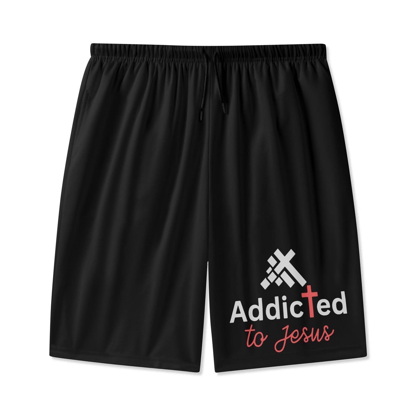 Addicted To Jesus Youth Christian Shorts popcustoms