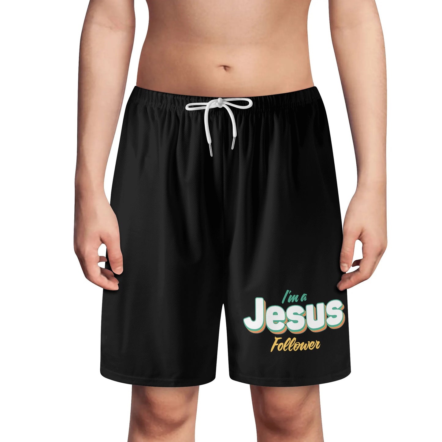 Im A Jesus Follower Youth Christian Shorts popcustoms