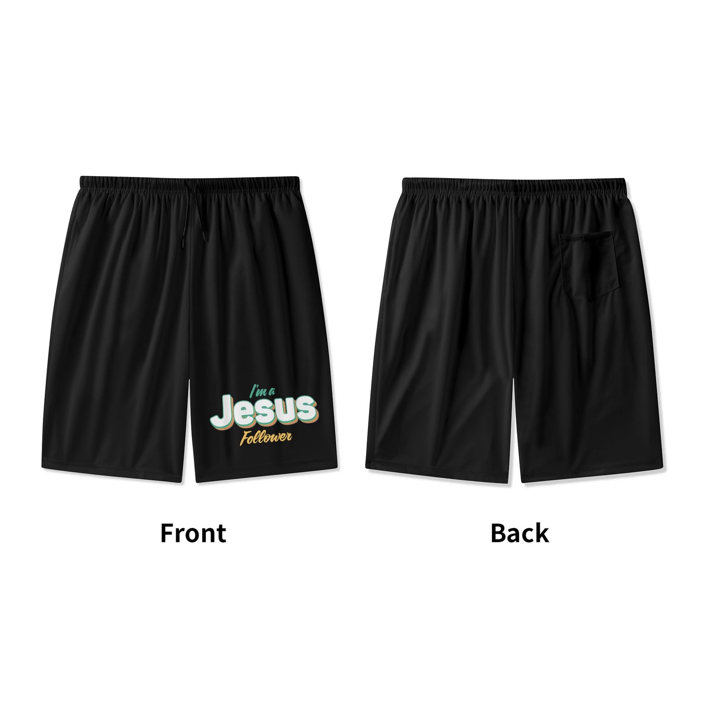 Im A Jesus Follower Youth Christian Shorts popcustoms