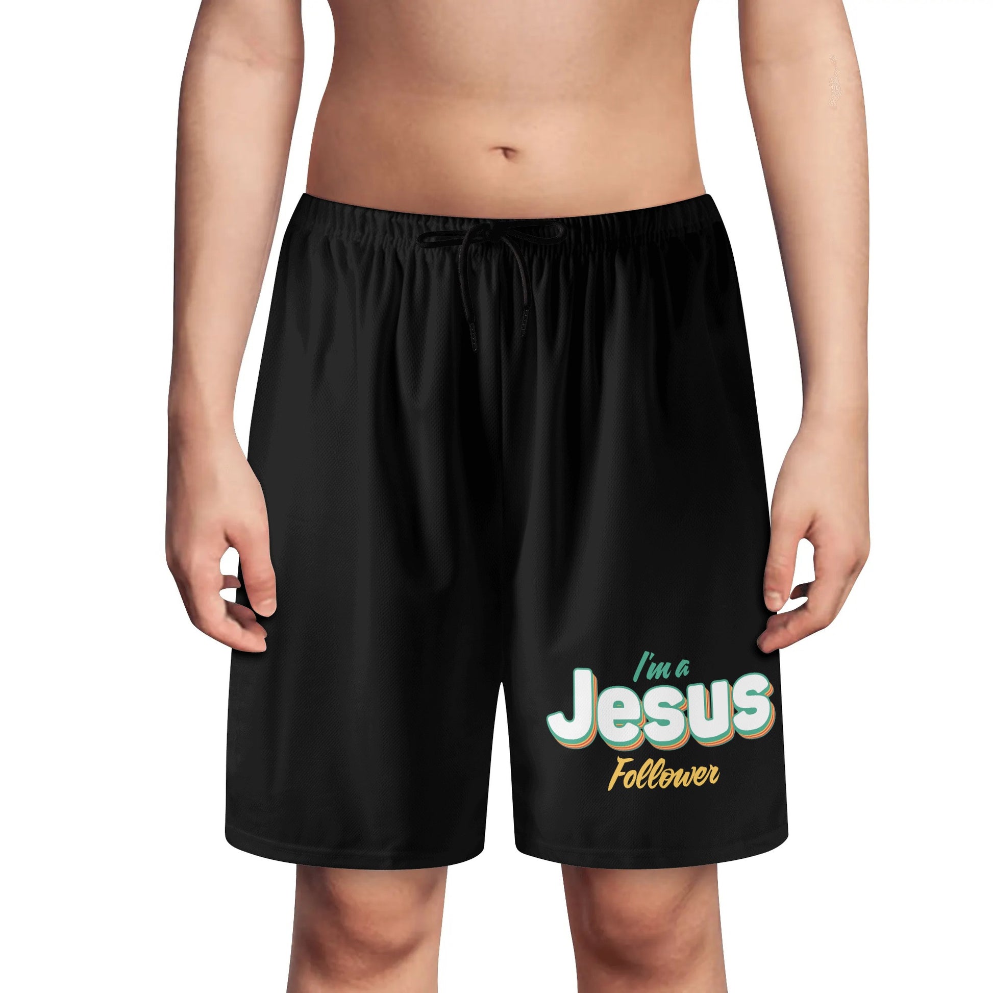 Im A Jesus Follower Youth Christian Shorts popcustoms