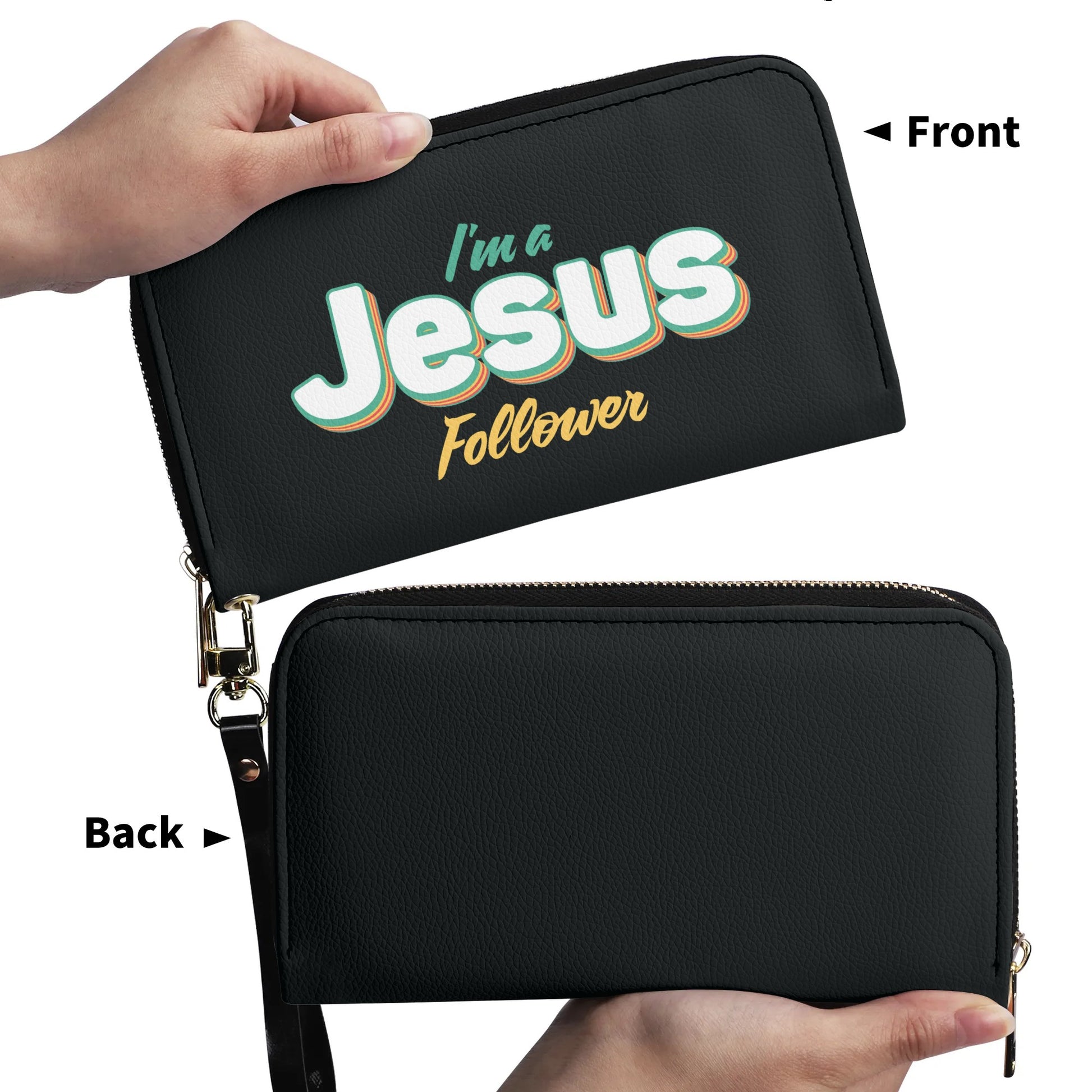 Im A Jesus Follower PU Leather Womens Christian Wallet popcustoms