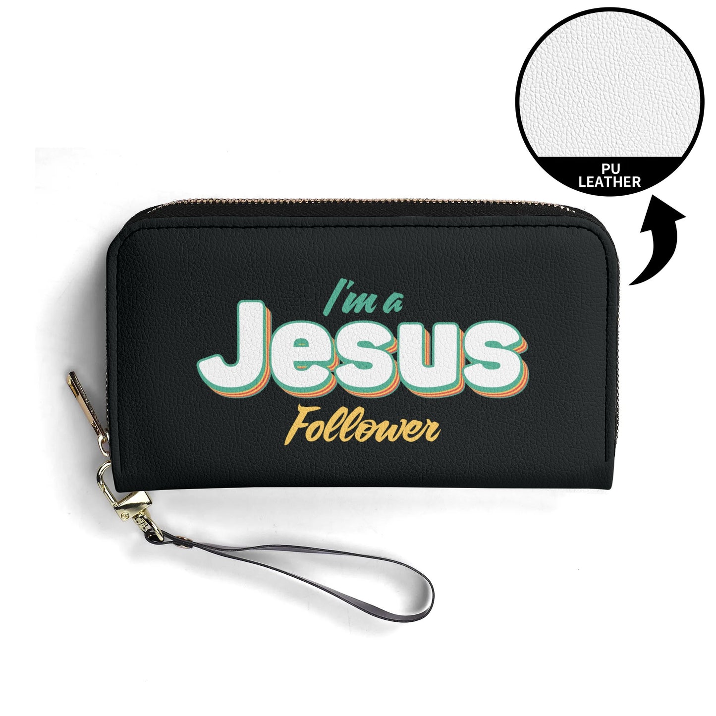 Im A Jesus Follower PU Leather Womens Christian Wallet popcustoms