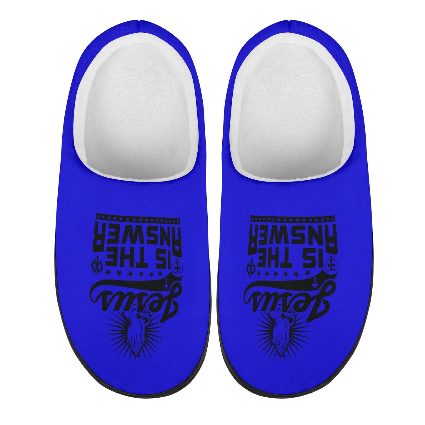 Jesus Is The Answer Unisex Rubber Autumn Christian Slipper Room Shoes popcustoms
