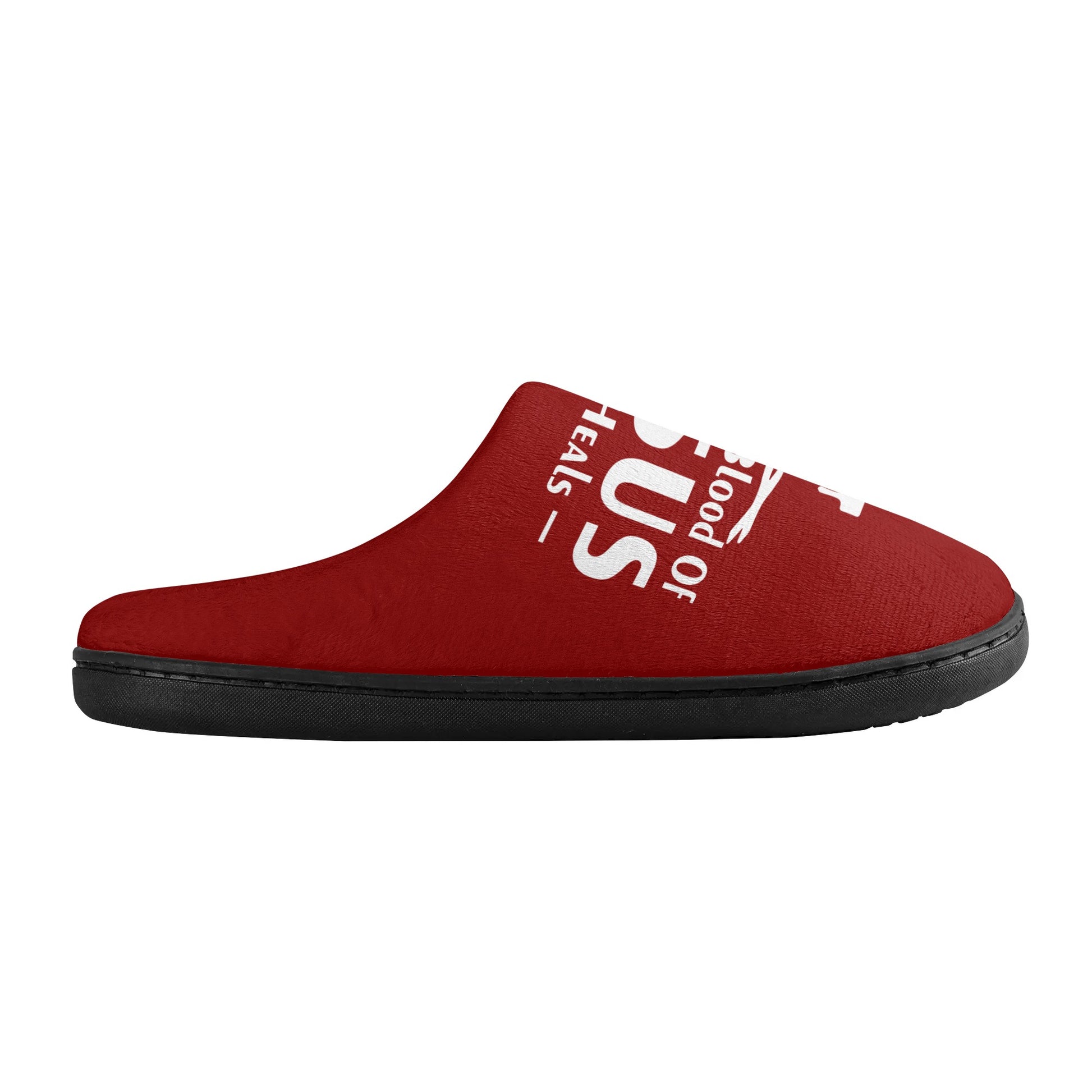 The Blood Of Jesus Still Heals Unisex Rubber Autumn Christian Slipper Room Shoes popcustoms