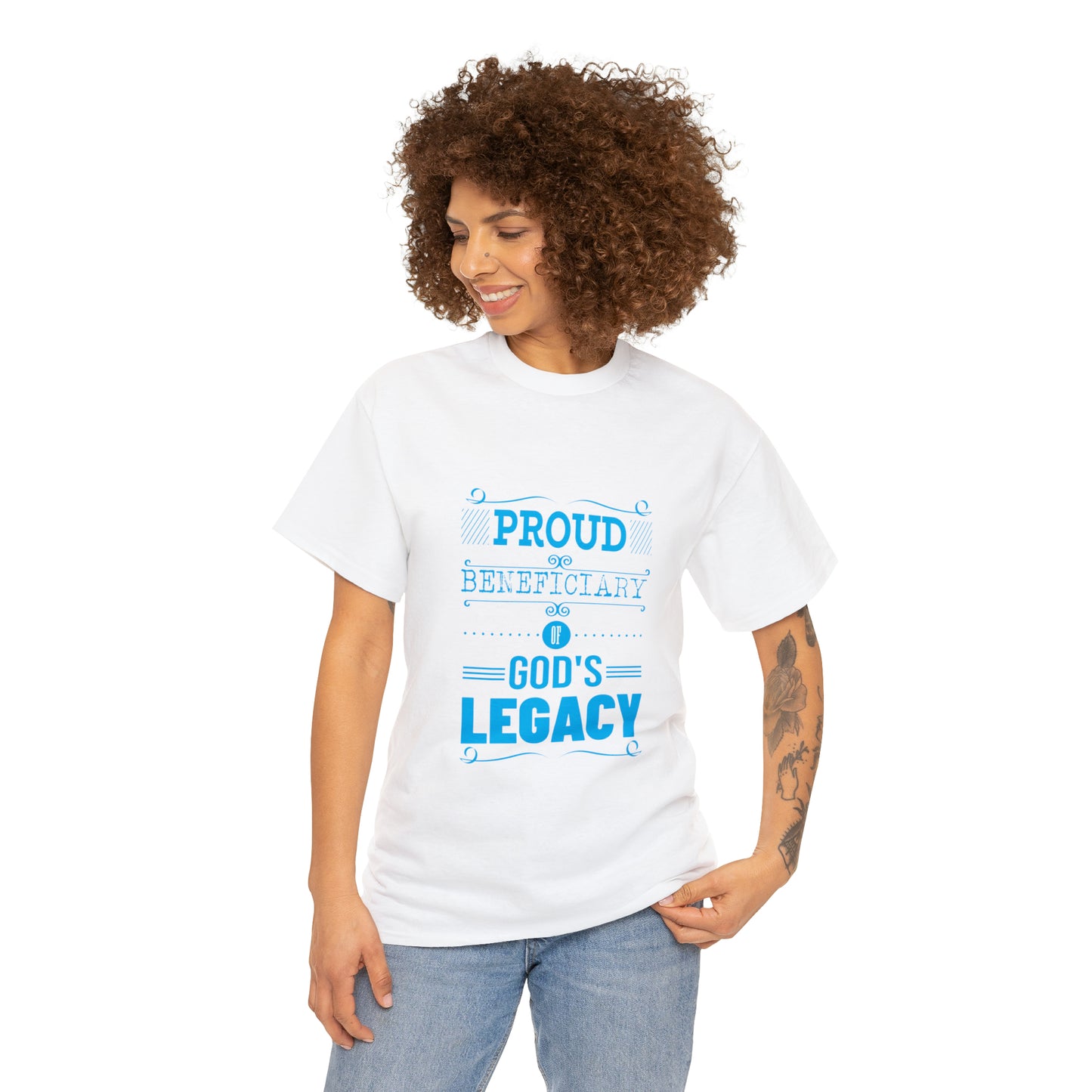 Proud Beneficiary Of God's Legacy Unisex Heavy Cotton Tee