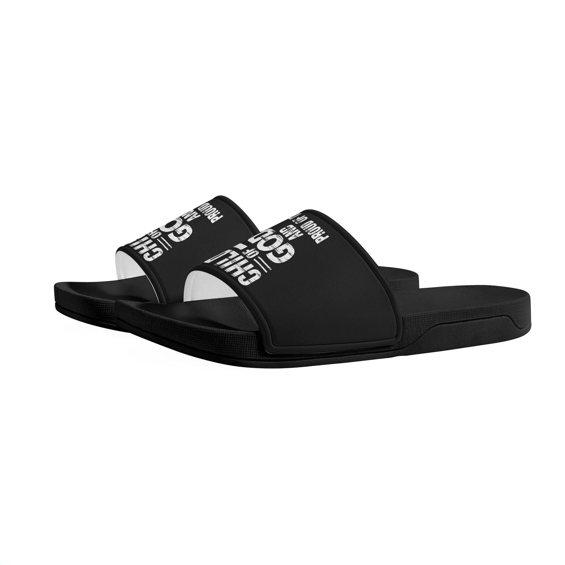 Child Of God And Proud Of It Mens Christian Spanish Slide Sandals popcustoms
