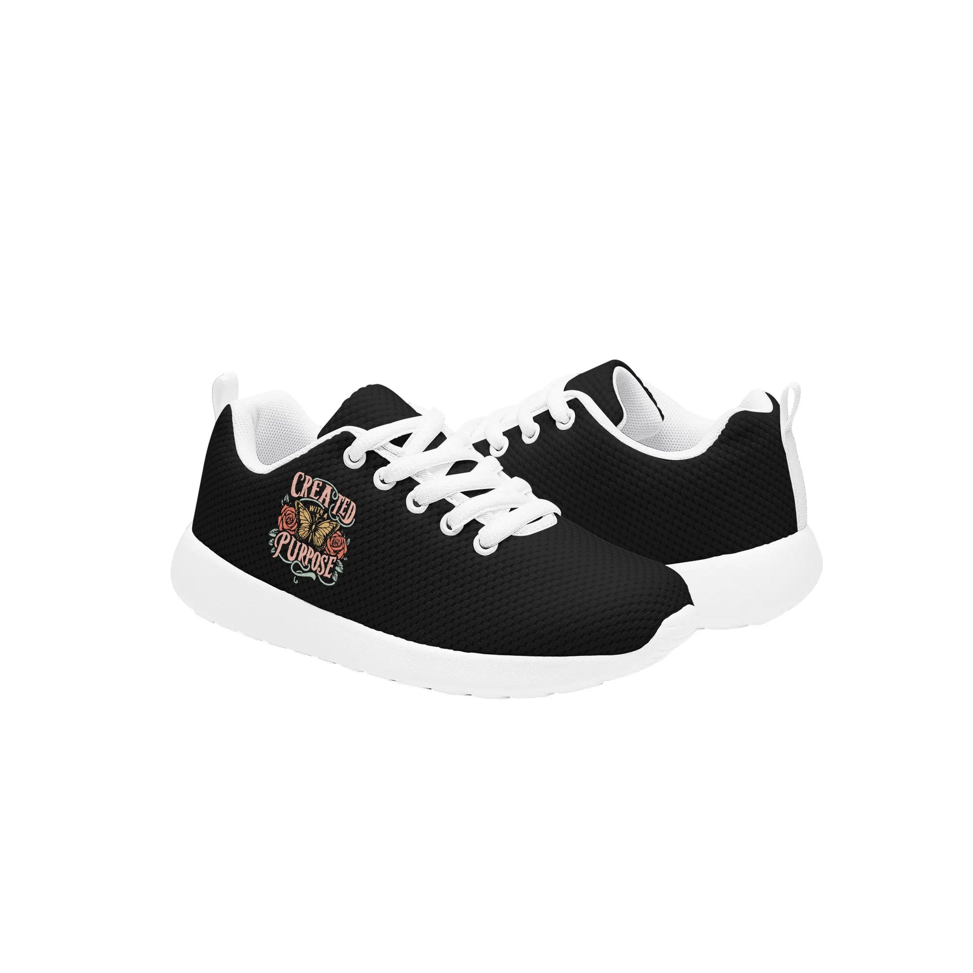 Created With A Purpose Kids Lace-up Athletic Christian Sneakers popcustoms