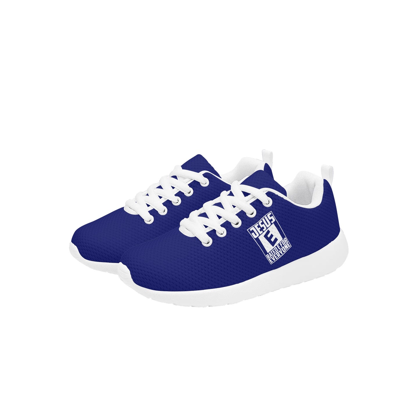 Jesus Rated E For Everyone Kids Lace-up Athletic Christian Sneakers popcustoms