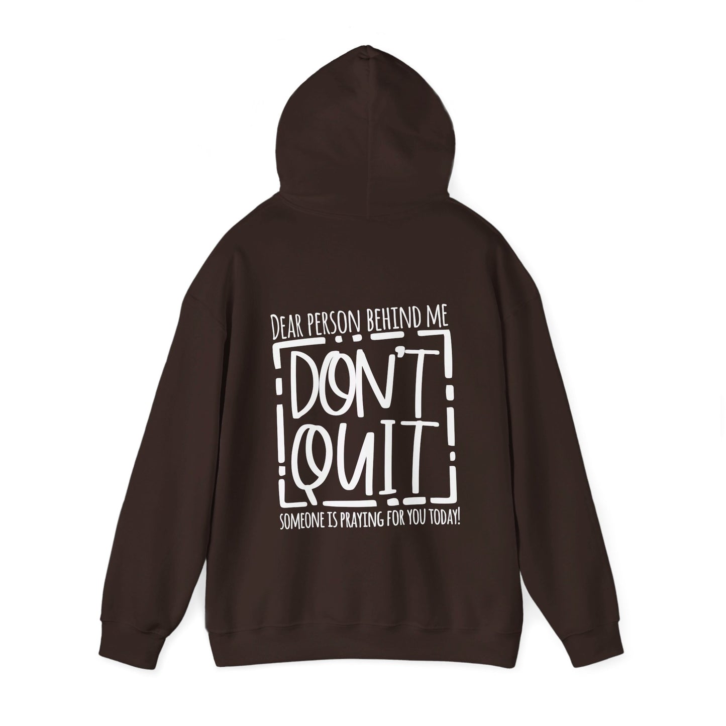 Pray For One Another Don't Quit Unisex Christian Pullover Hooded Sweatshirt