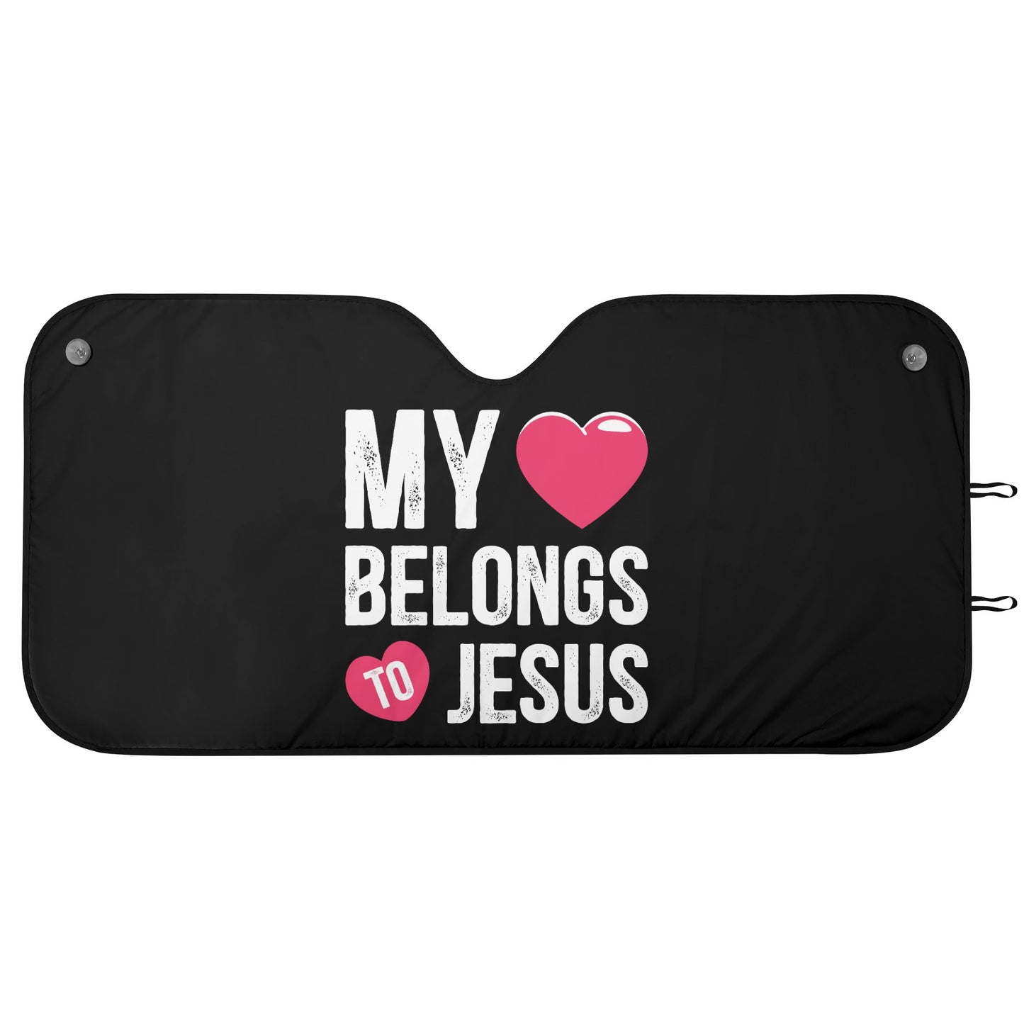 My Heart Belongs To Jesus Jesus Car Sunshade Christian Car Accessories