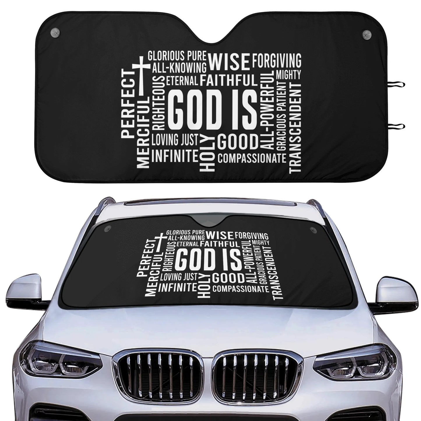 God Is Car Sunshade Christian Car Accessories