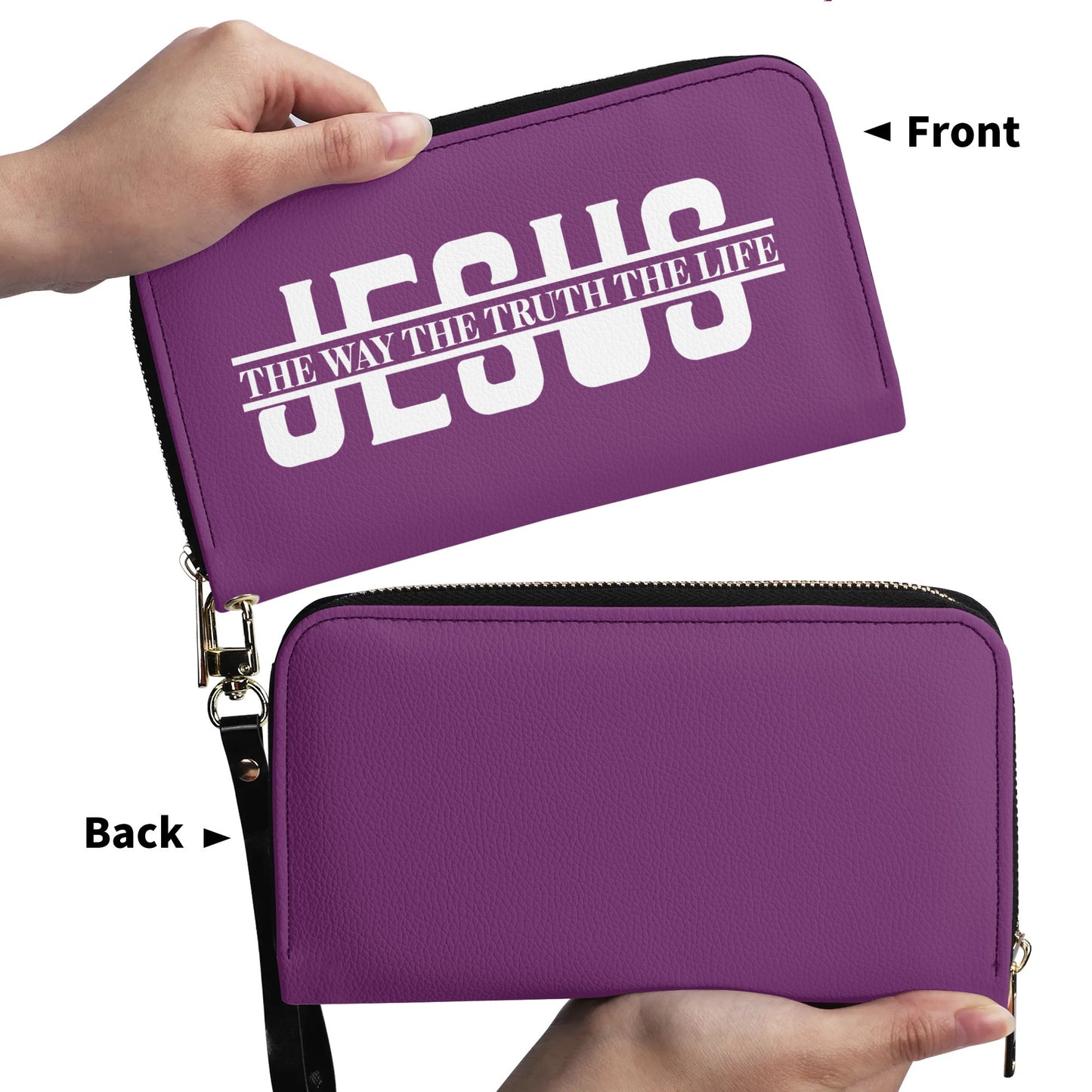 Jesus The Way The Truth The Life PU Leather Womens Christian Wallet