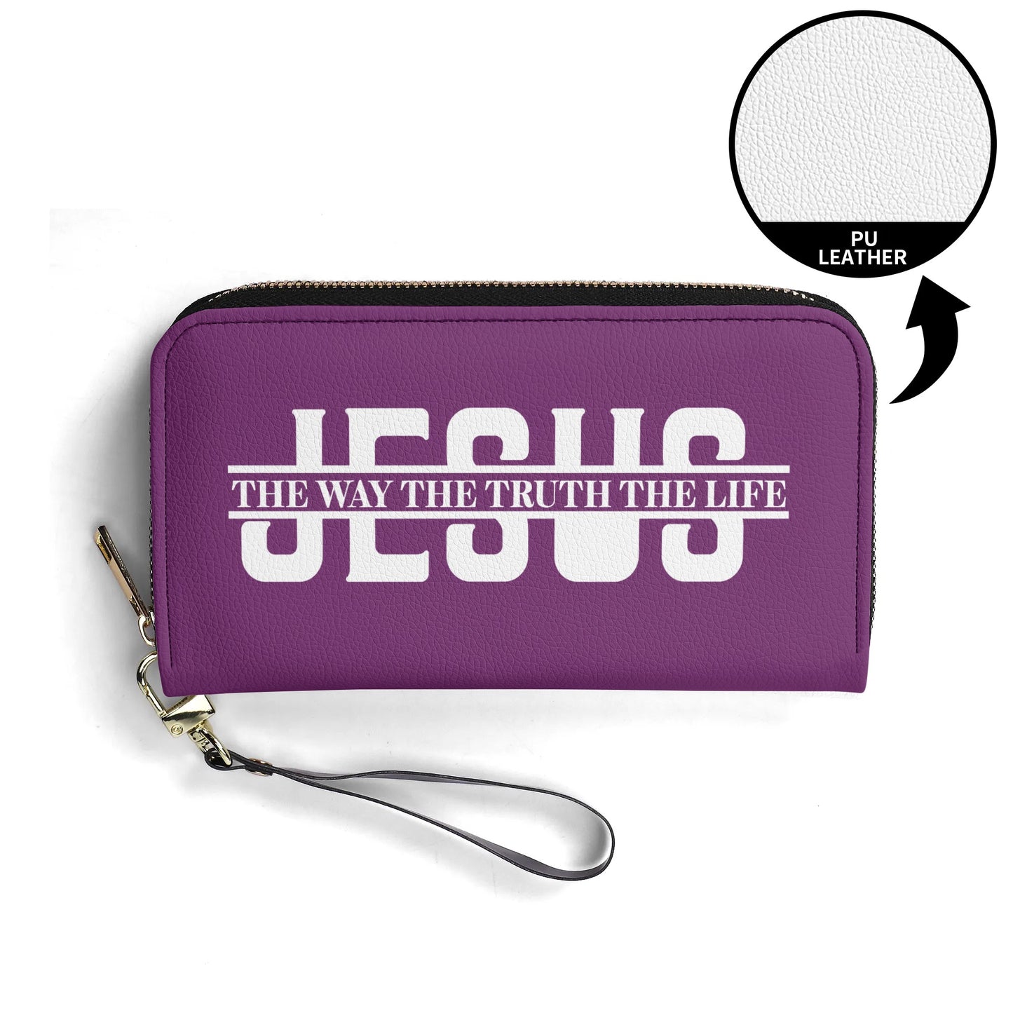 Jesus The Way The Truth The Life PU Leather Womens Christian Wallet