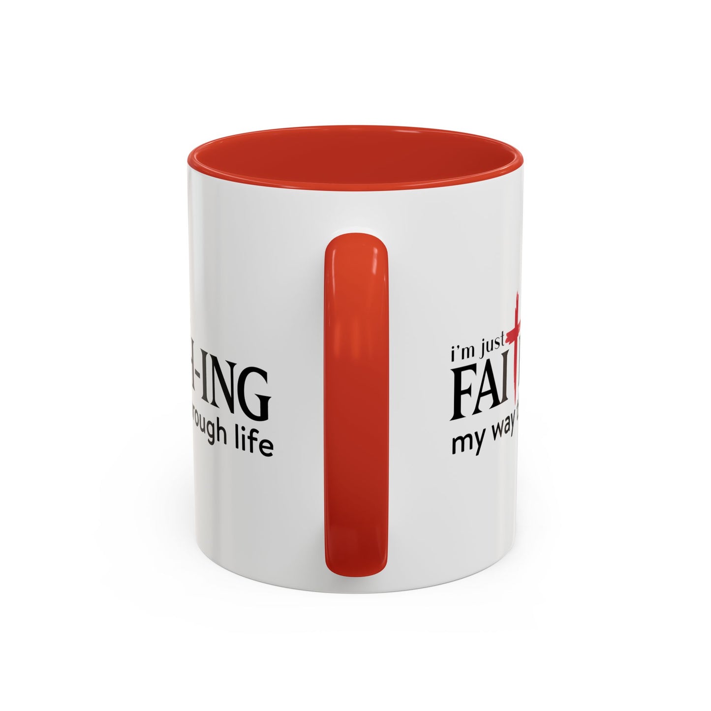 Faith-Inspired Coffee Accent Mug - Motivational Drinkware for Daily Inspiration