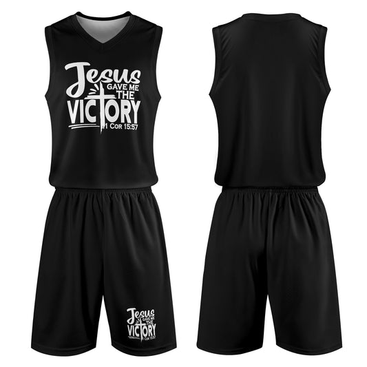 Jesus Gave Me The Victory Mens Summer Christian Casual Outfit