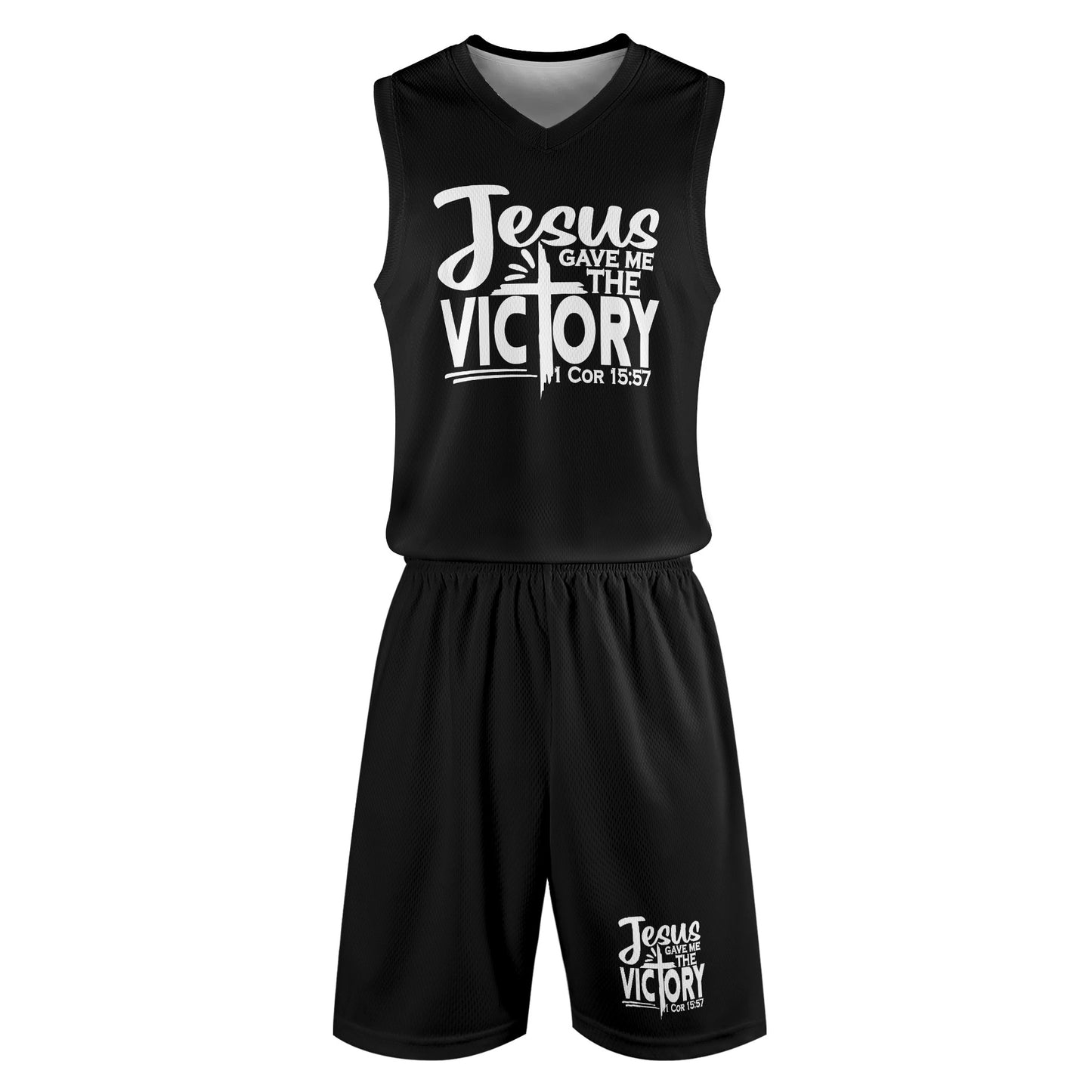 Jesus Gave Me The Victory Mens Summer Christian Casual Outfit