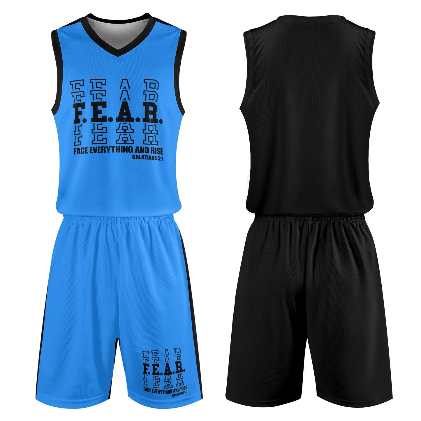 FEAR Face Everything And Rise Mens Summer Christian Casual Outfit