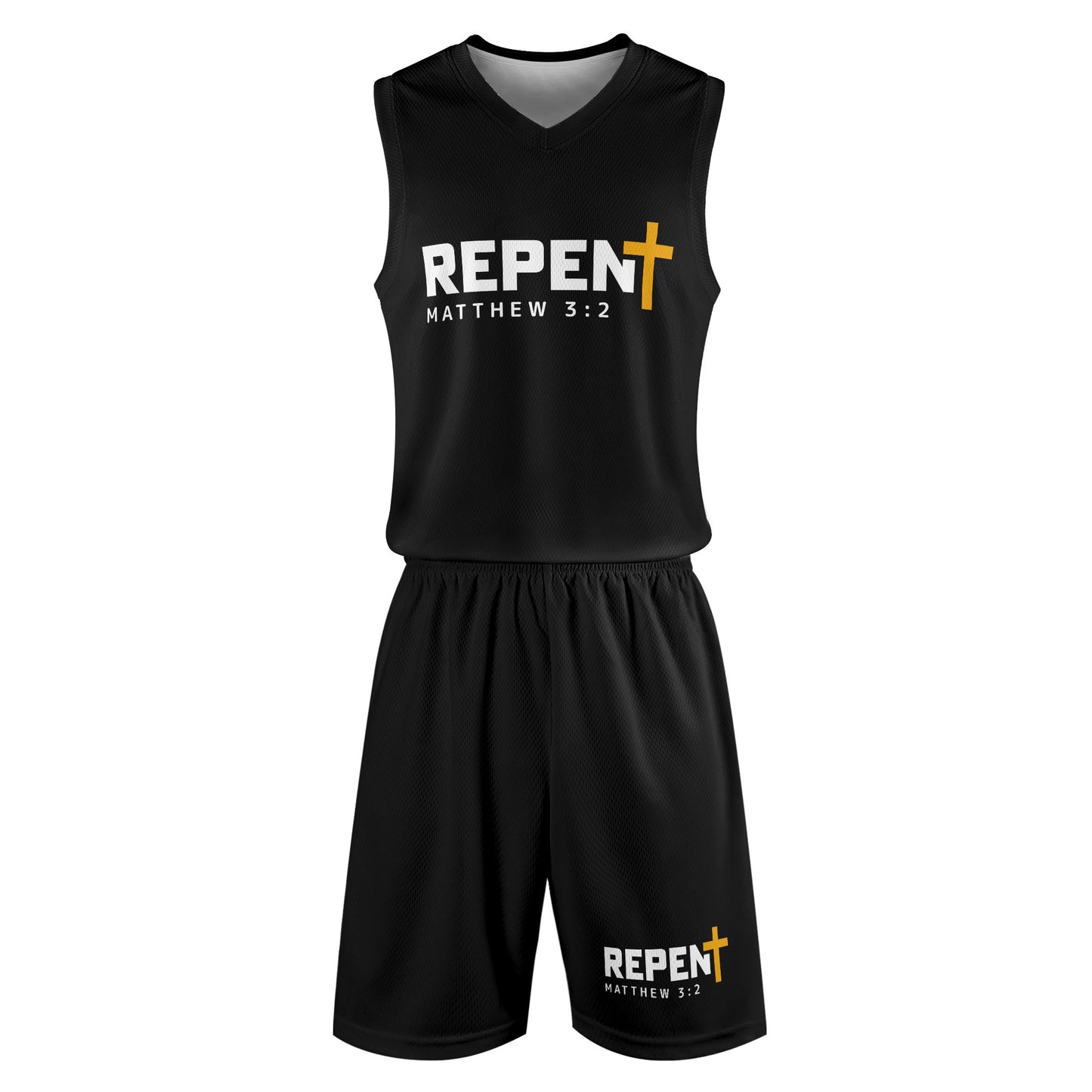 Matthew 3:2 Repent Mens Summer Christian Casual Outfit