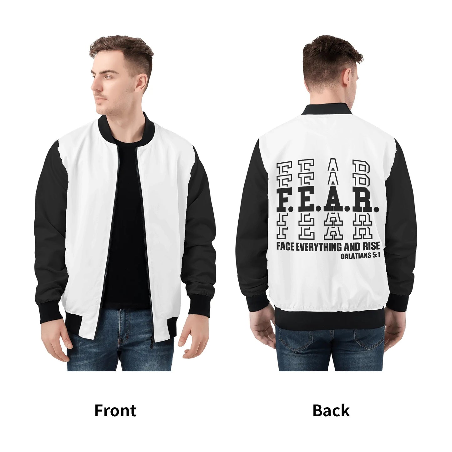 Face Everything And Rise Mens Christian Jacket