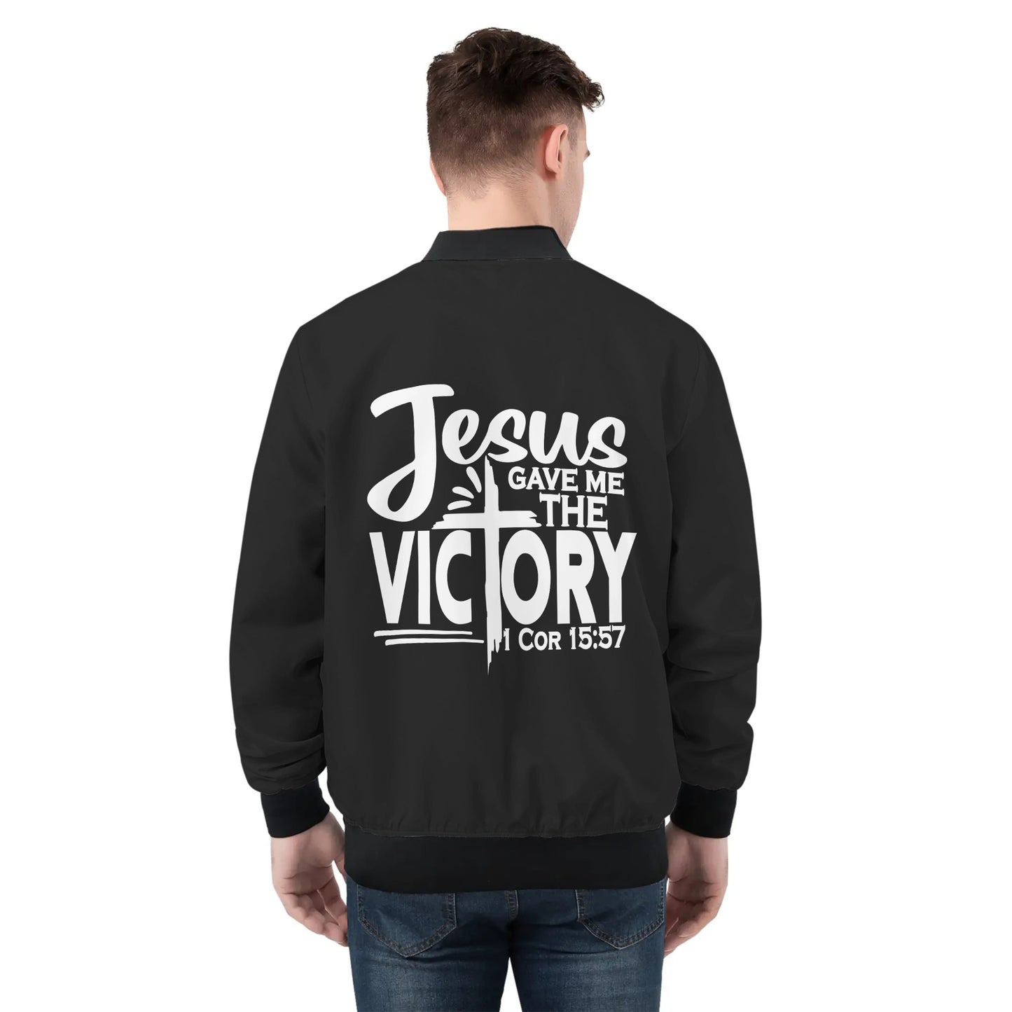 Jesus Gave Me The Victory Mens Christian Jacket