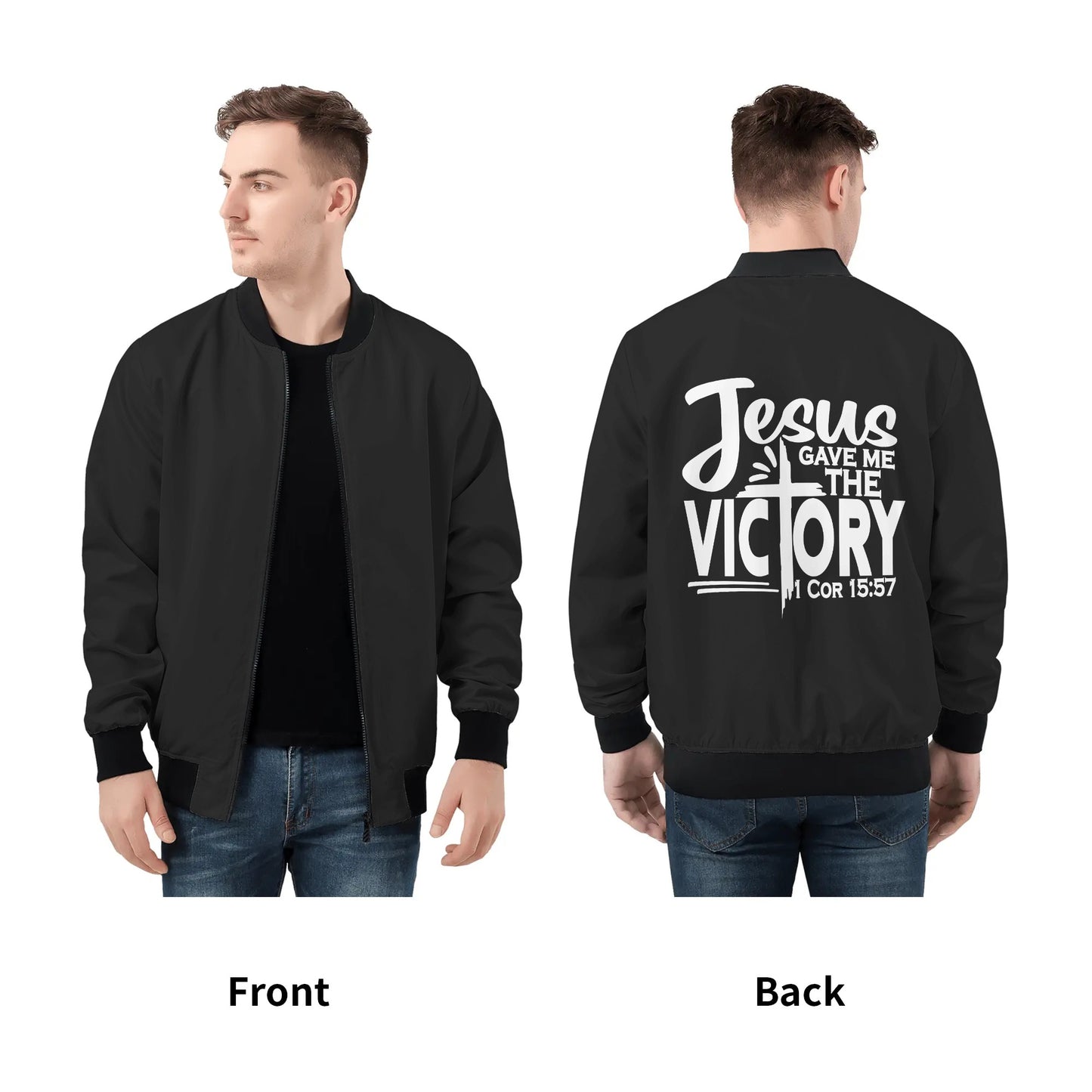 Jesus Gave Me The Victory Mens Christian Jacket