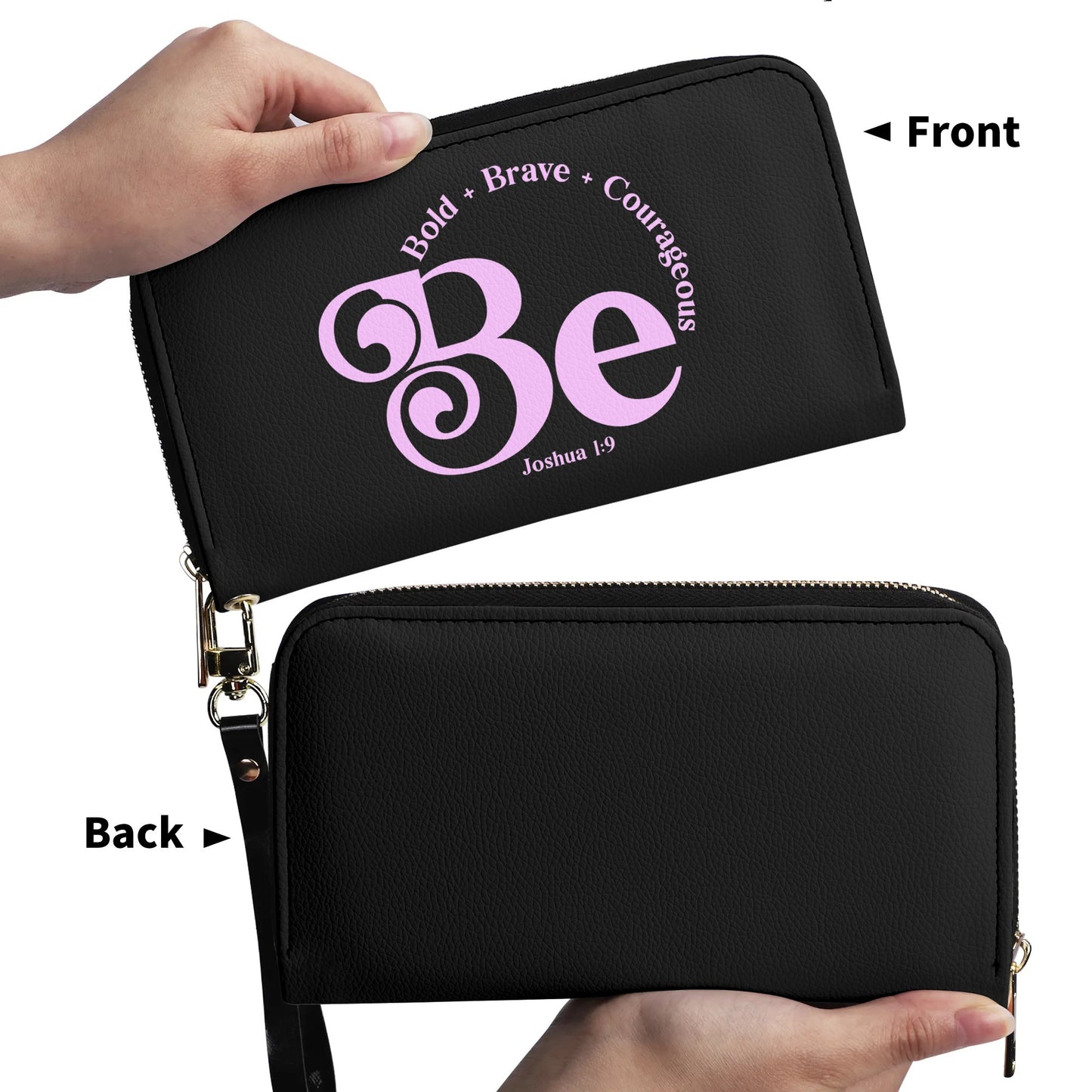 Be Bold Brave Courageous PU Leather Womens Christian Wallet