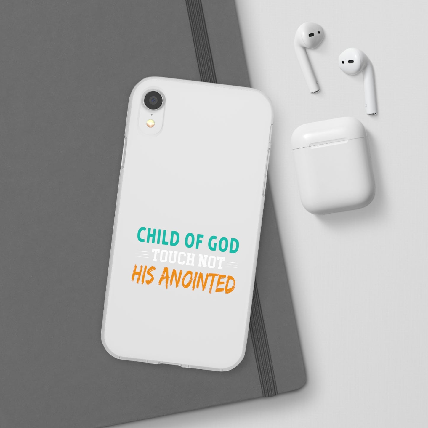 Child Of God Touch Not His Anointed Christian Flexi Phone Case Printify