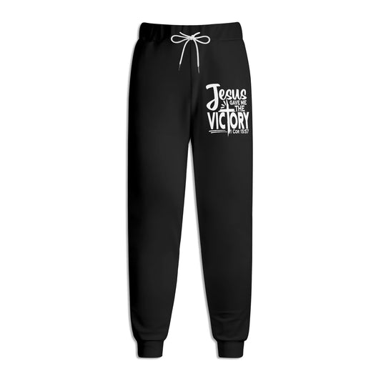 Jesus Gave Me The Victory Unisex Adult Joggers Christian Sweatpants