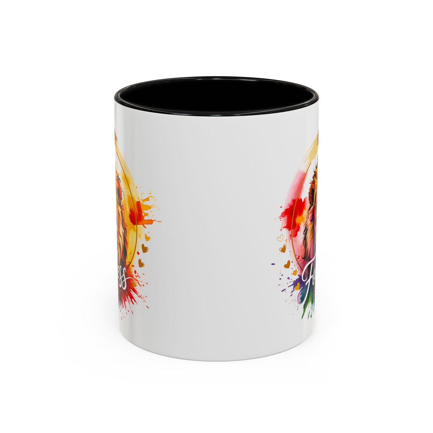 Fearless in Faith Lion Coffee Accent Mug - 11oz & 15oz Inspirational Drinkware