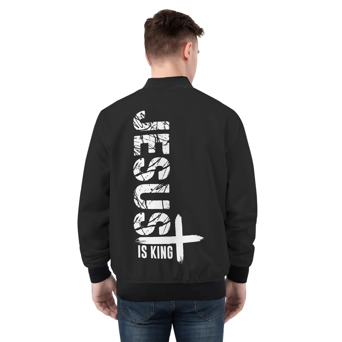 Jesus Is King Mens Christian Jacket