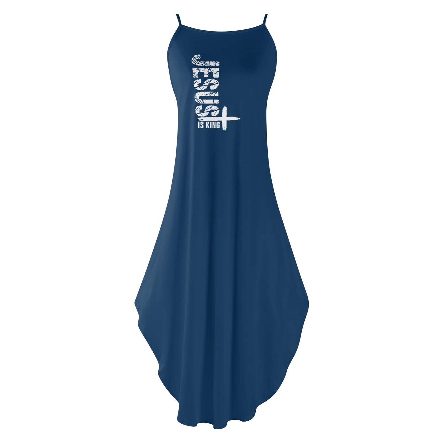 Jesus Is King Womens Christian Elegant Sleeveless Summer Maxi Dress