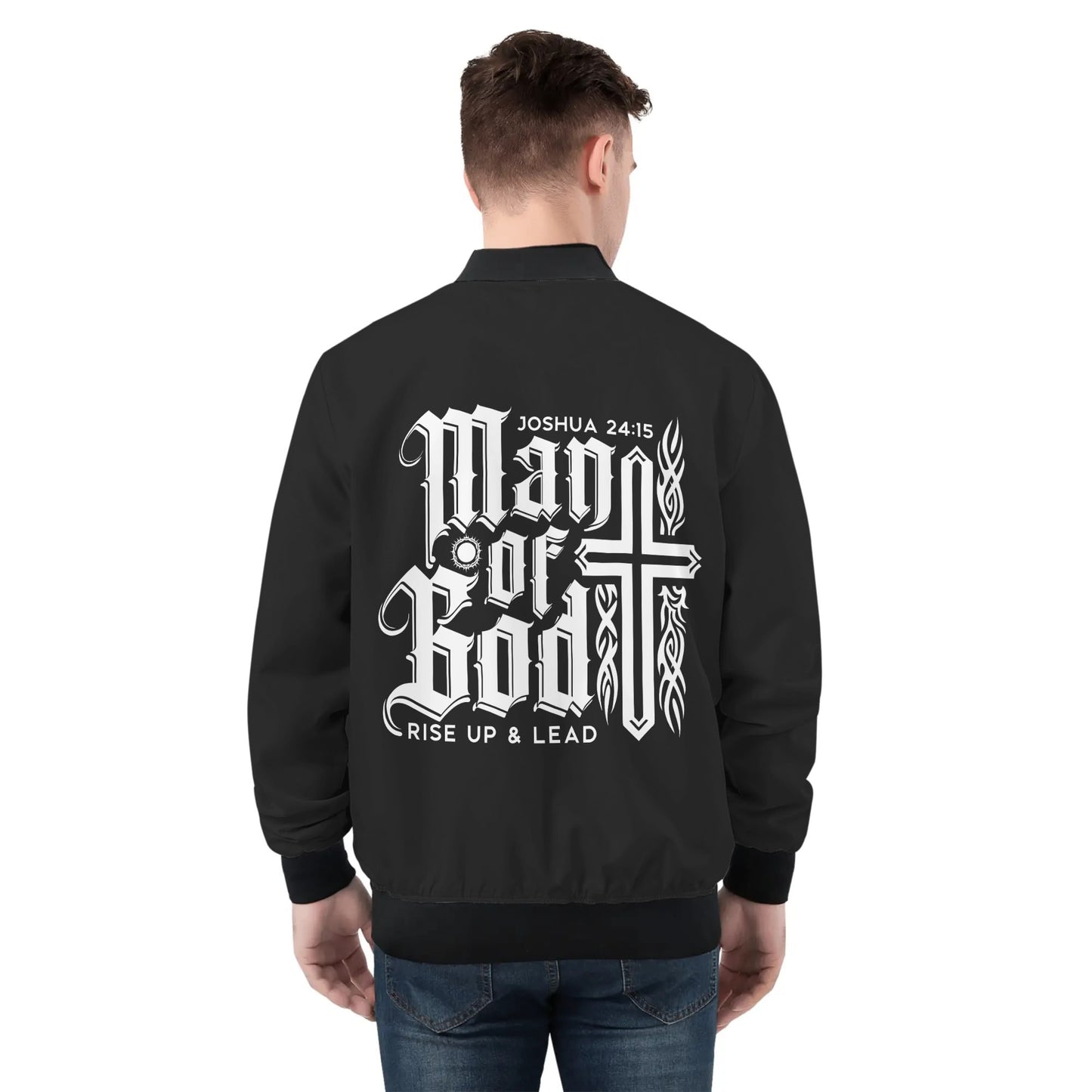 Man Of God Rise Up and Lead Mens Christian Jacket