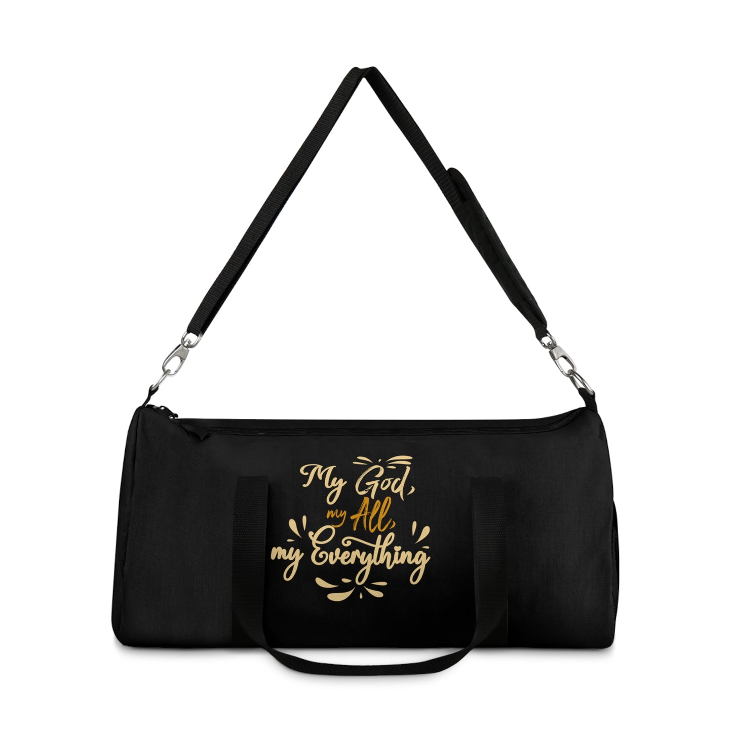 My God My All My Everything Christian Duffel Bag Printify