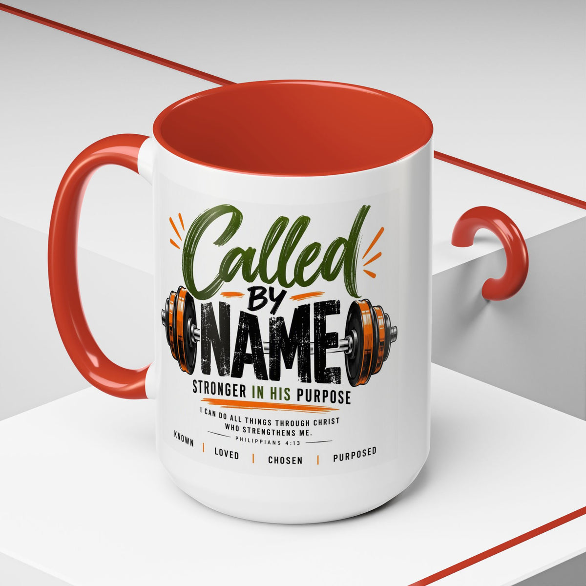 Called by Name Christian Coffee Mug – Stronger in His Purpose Inspirational Gift