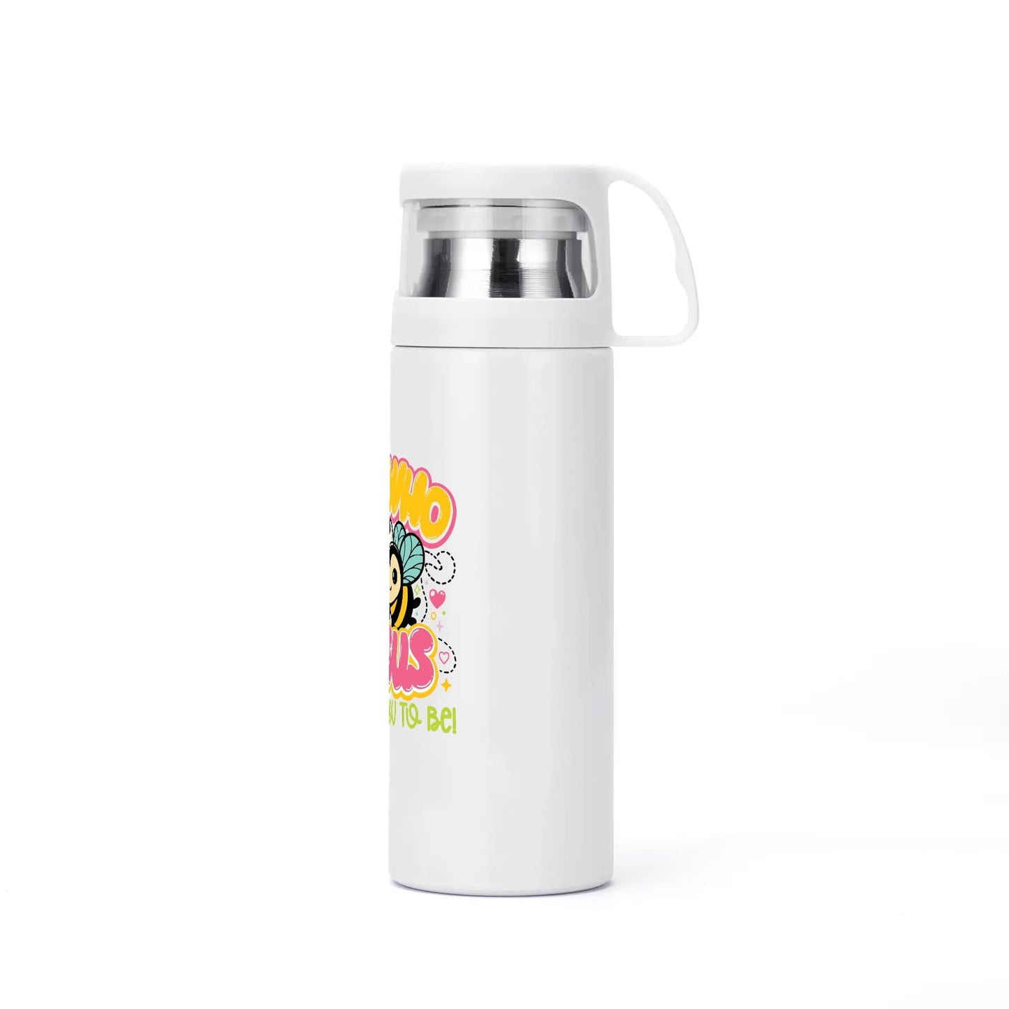 Bee Who Jesus Wants You To Be Christian Vacuum water Bottle with Cup