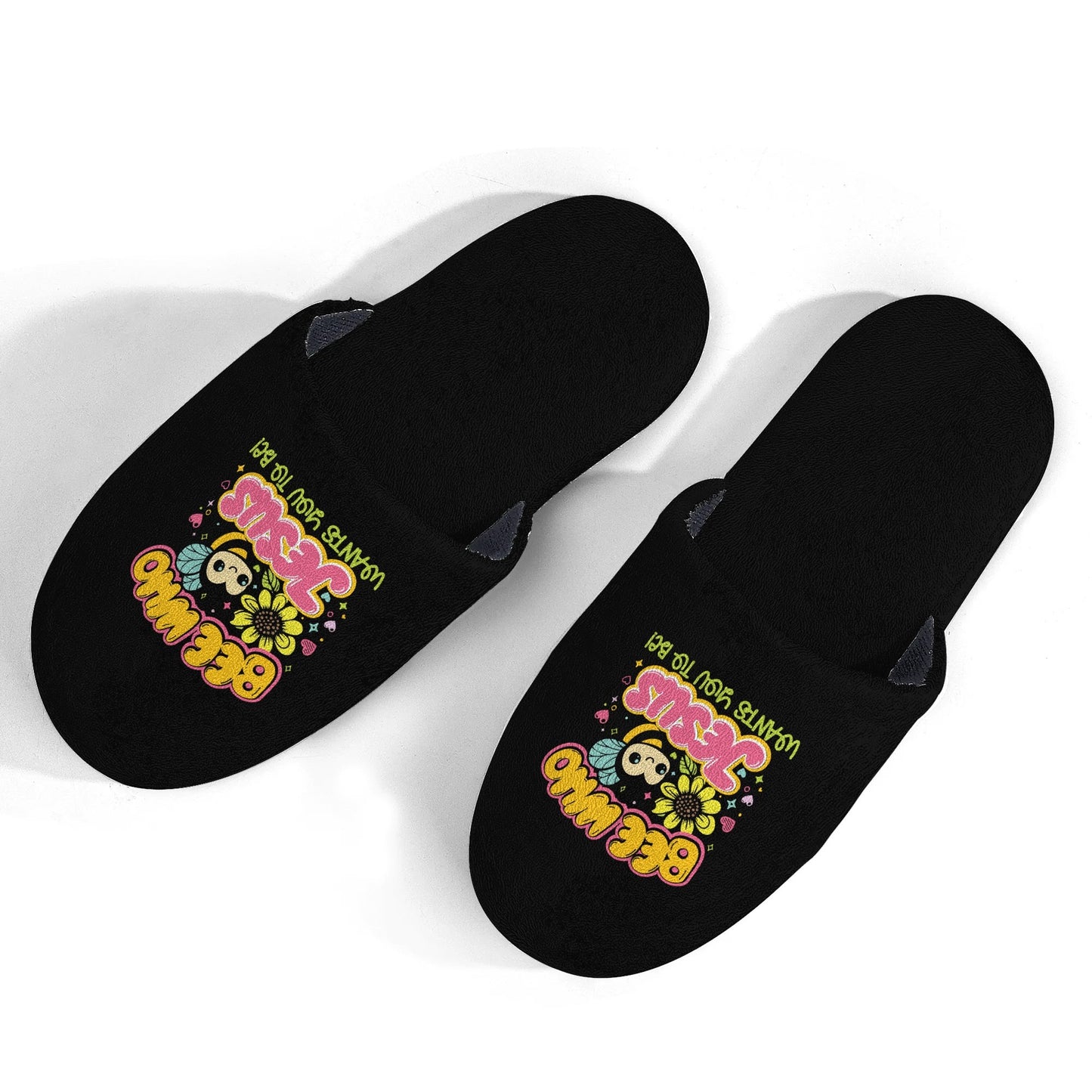 Bee Who God Wants You To Be Kids Christian Slippers