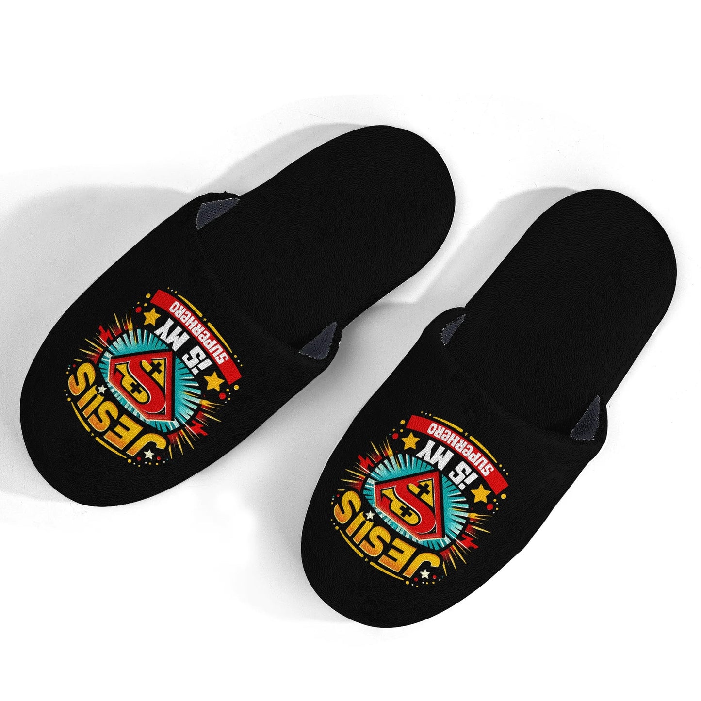 Jesus Is My Superhero Kids Christian Slippers