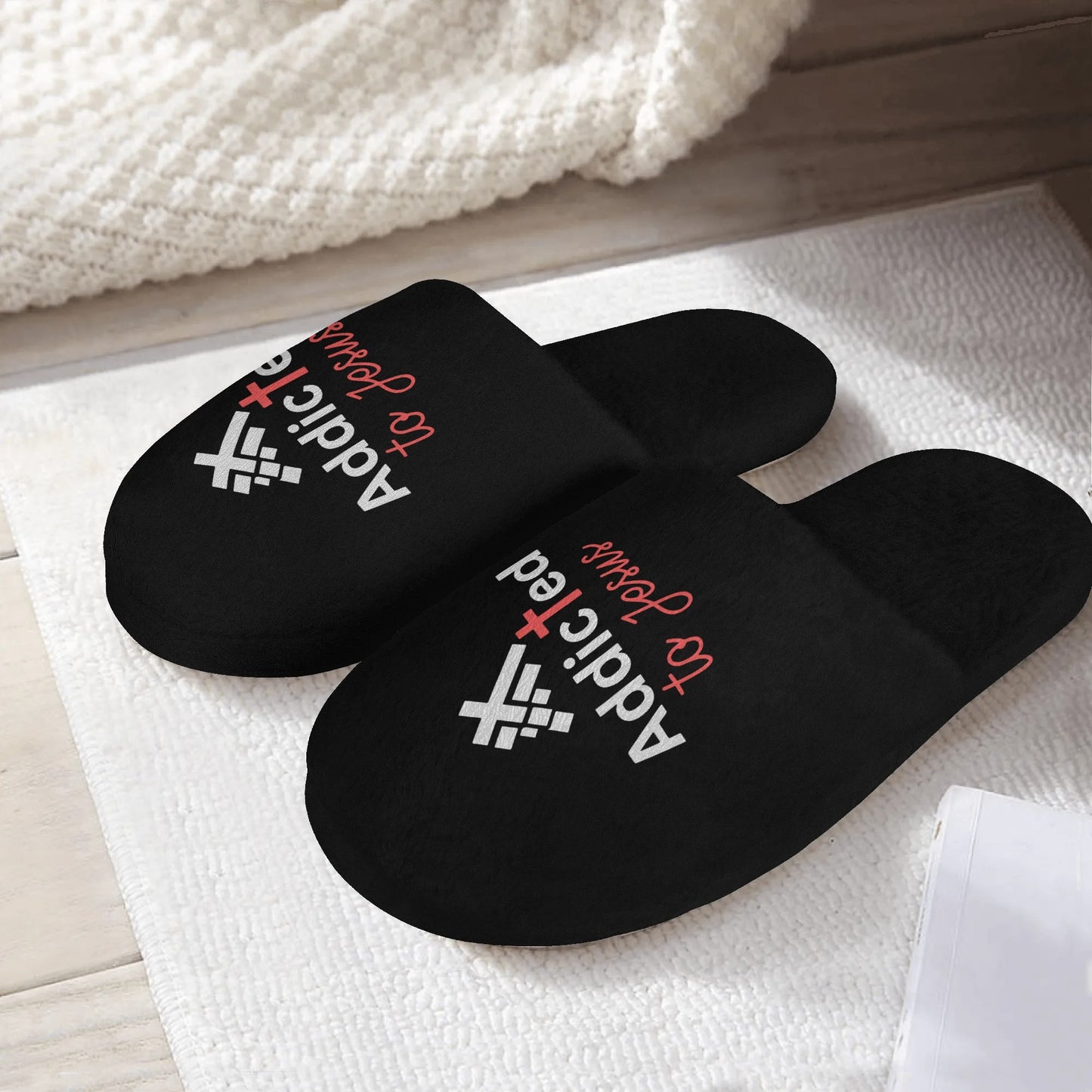 Addicted To Jesus Kids Christian Slippers