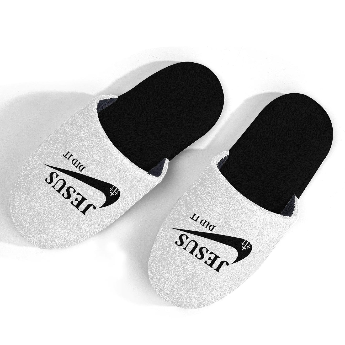 Jesus Did It (Like Nike) Kids Christian Slippers