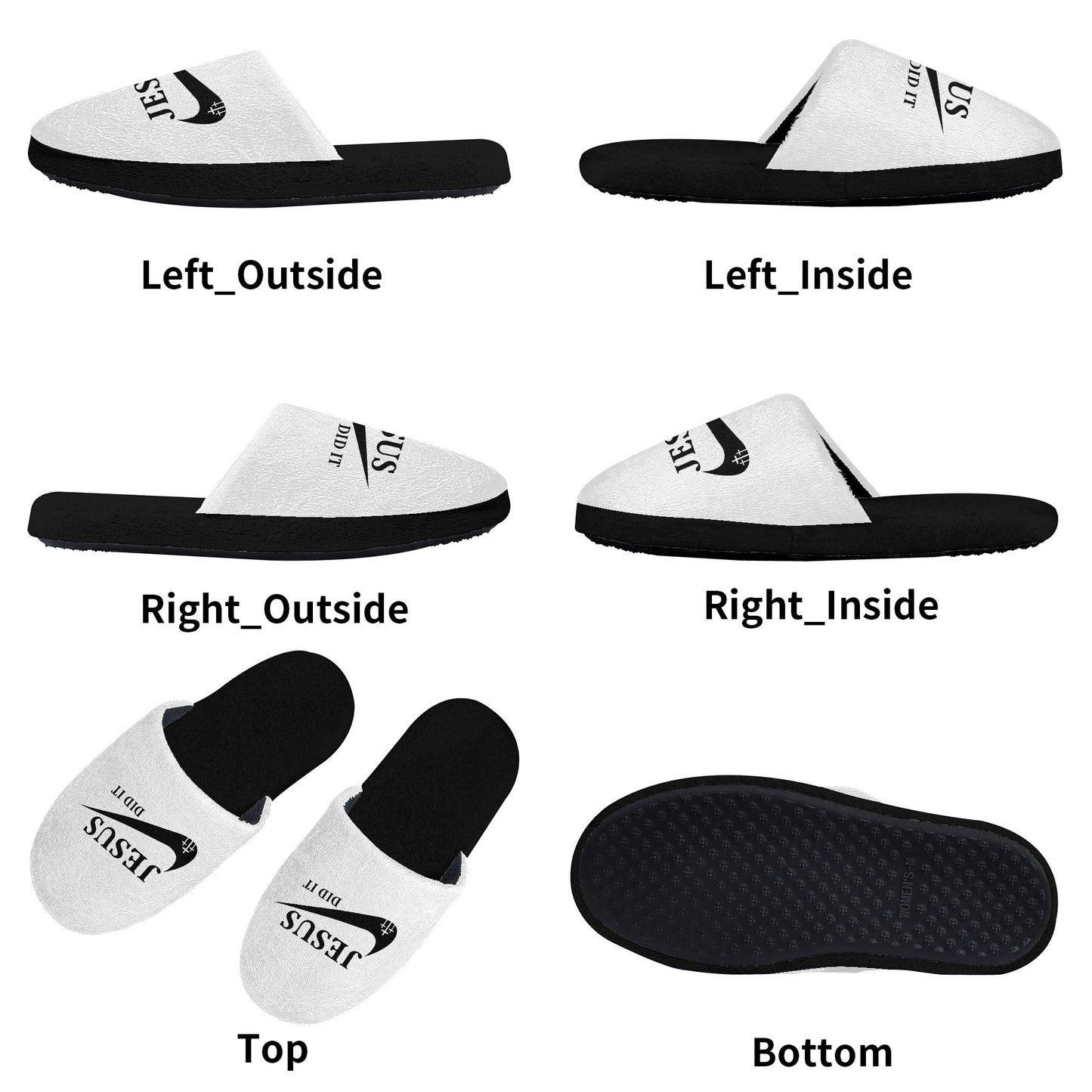 Jesus Did It (Like Nike) Kids Christian Slippers