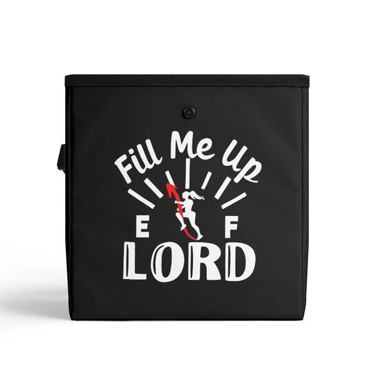 Fill Me Up Lord Hanging Storage Trash Car Organizer Bag Christian Car Accessories