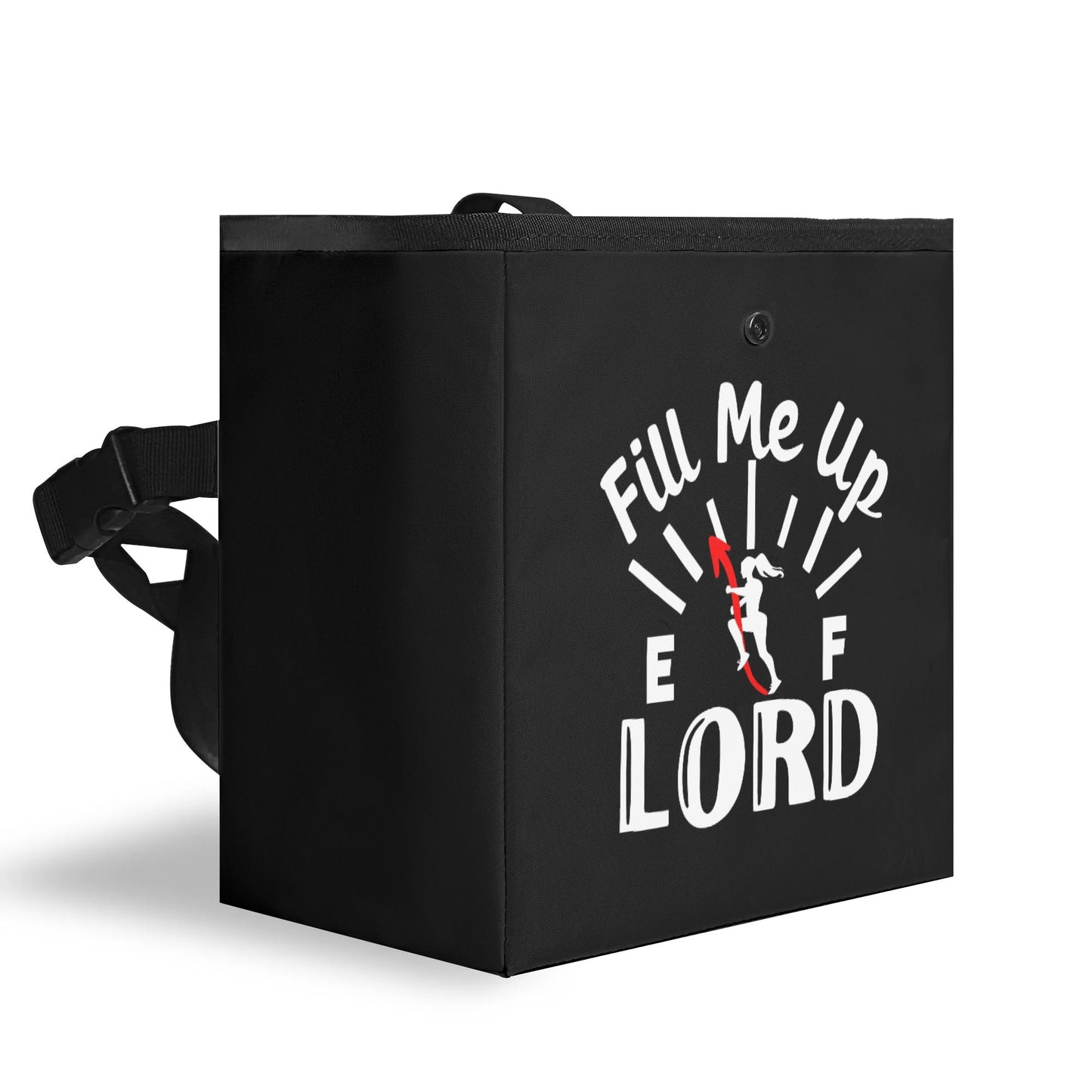 Fill Me Up Lord Hanging Storage Trash Car Organizer Bag Christian Car Accessories