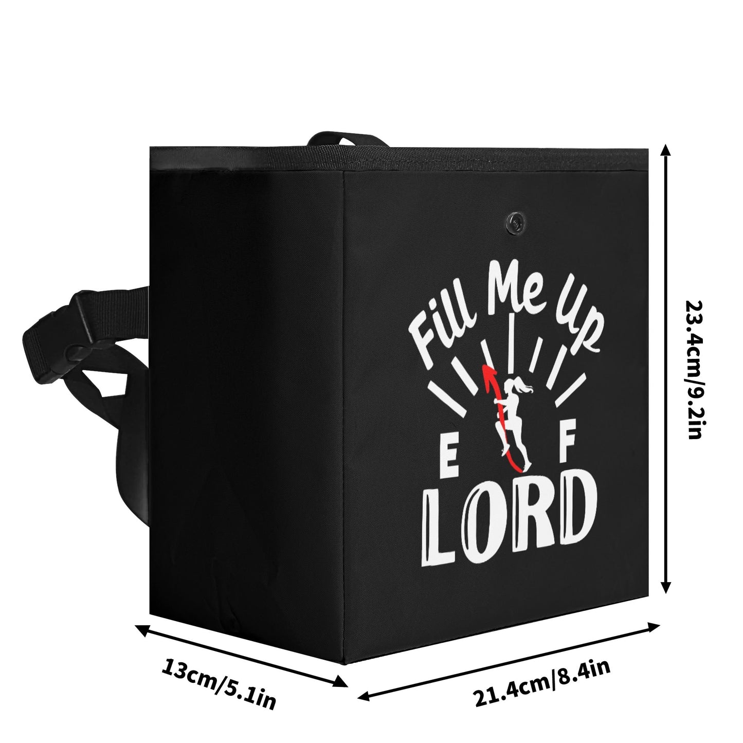 Fill Me Up Lord Hanging Storage Trash Car Organizer Bag Christian Car Accessories