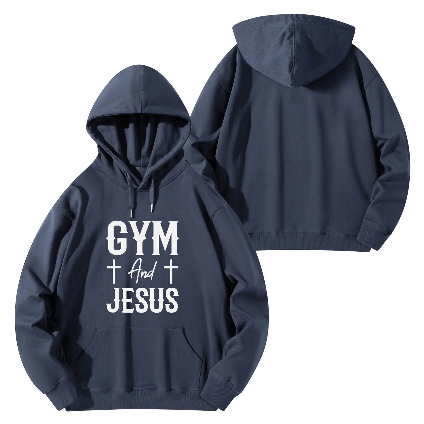 Gym And Jesus Unisex Christian Gym Hooded Sweatshirt