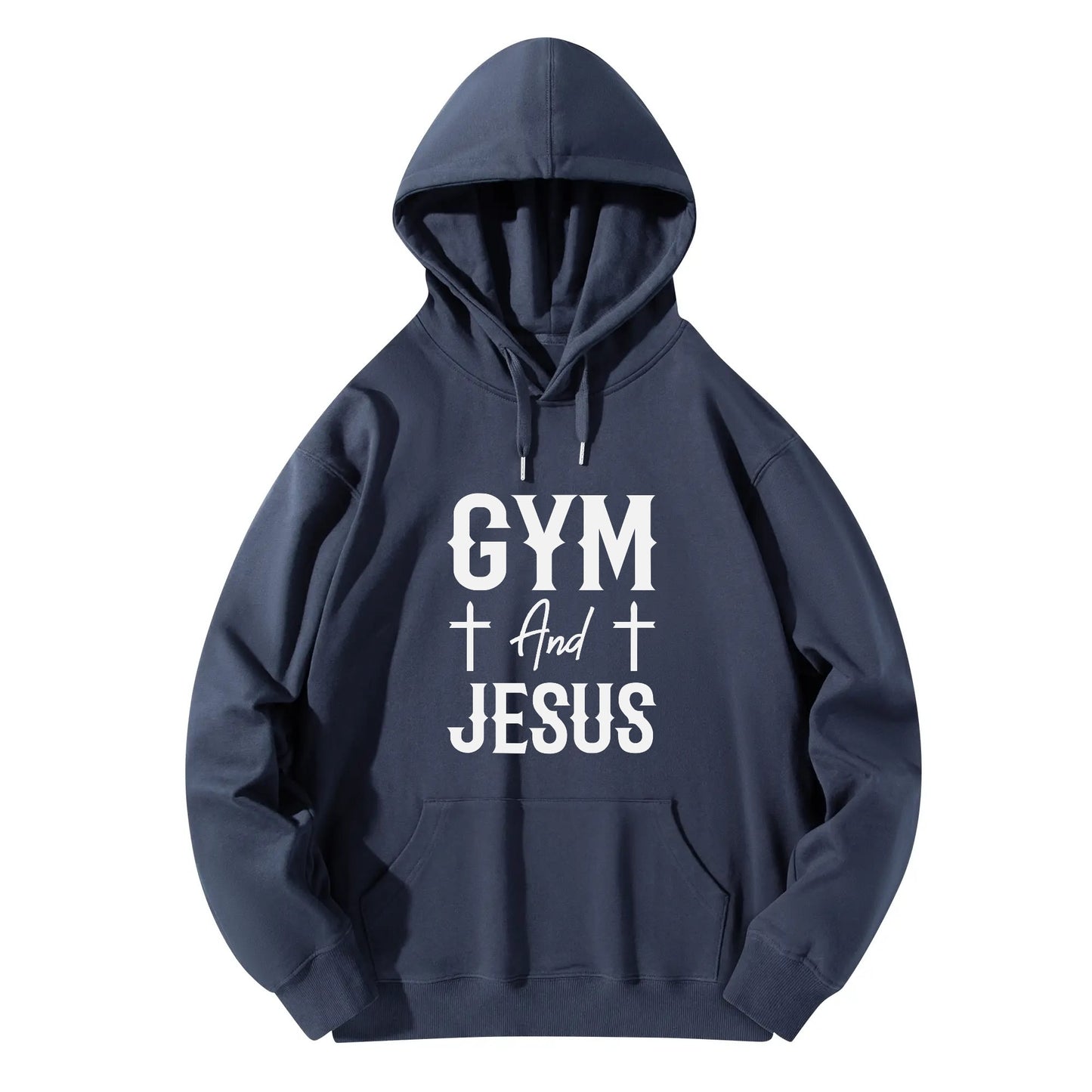 Gym And Jesus Unisex Christian Gym Hooded Sweatshirt