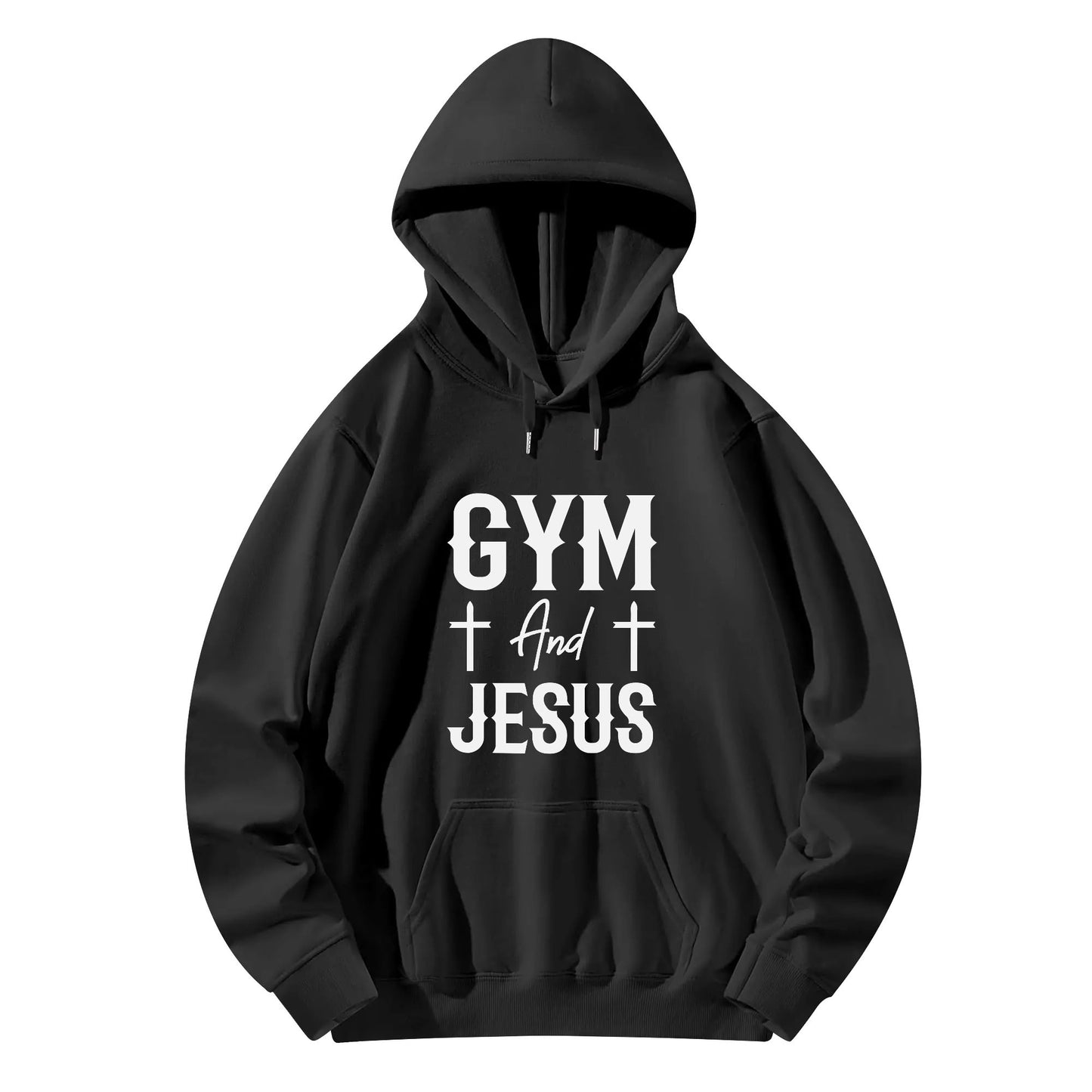 Gym And Jesus Unisex Christian Gym Hooded Sweatshirt