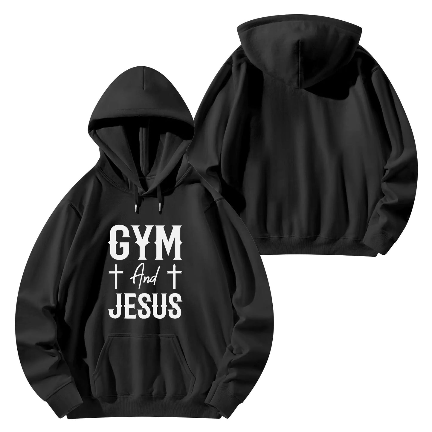 Gym And Jesus Unisex Christian Gym Hooded Sweatshirt