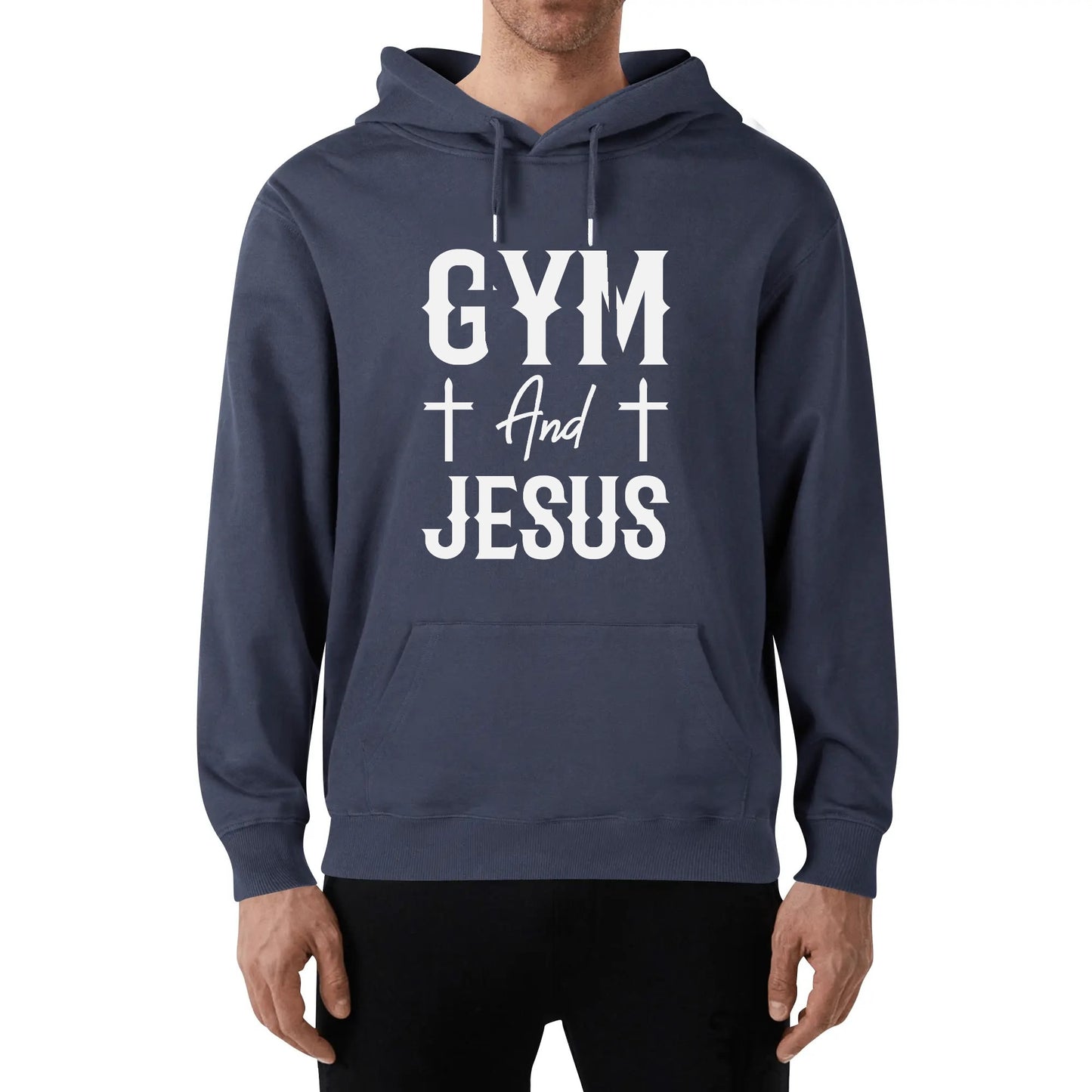 Gym And Jesus Unisex Christian Gym Hooded Sweatshirt