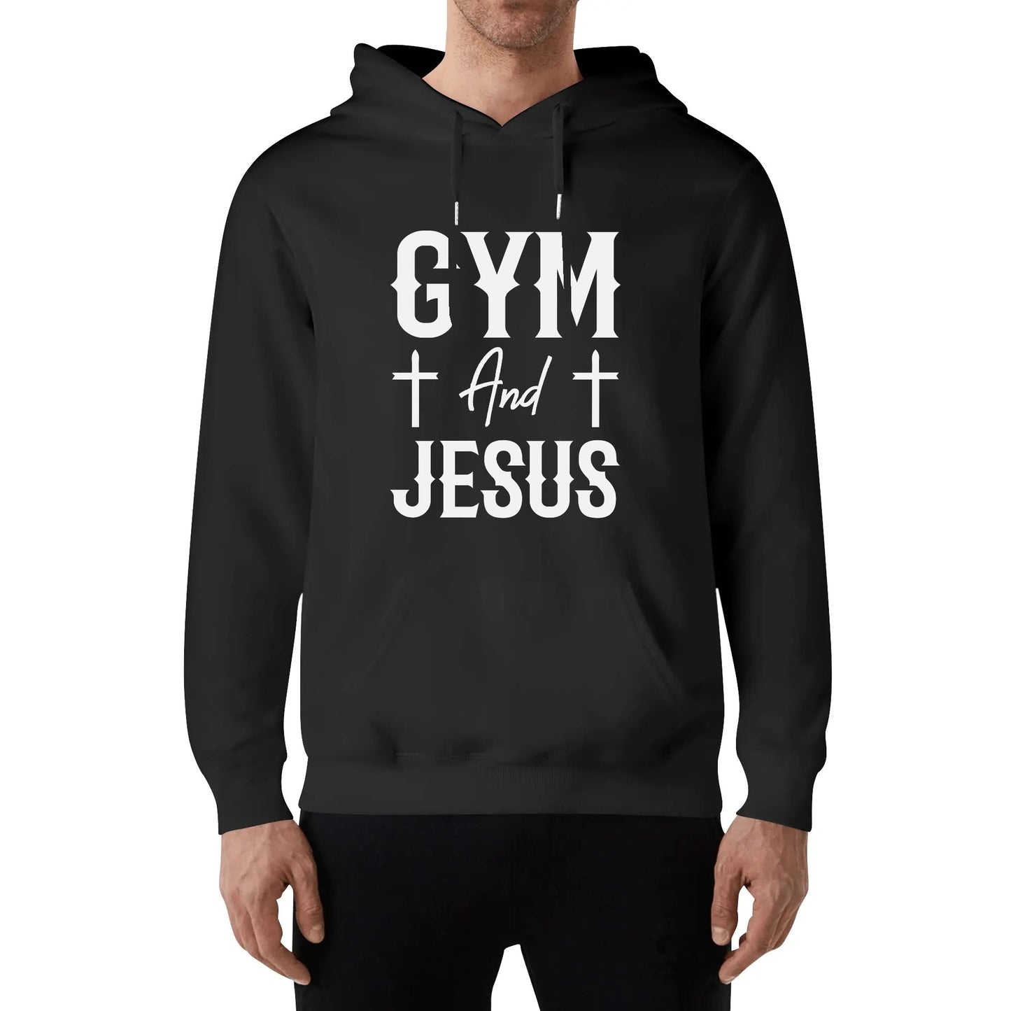 Gym And Jesus Unisex Christian Gym Hooded Sweatshirt