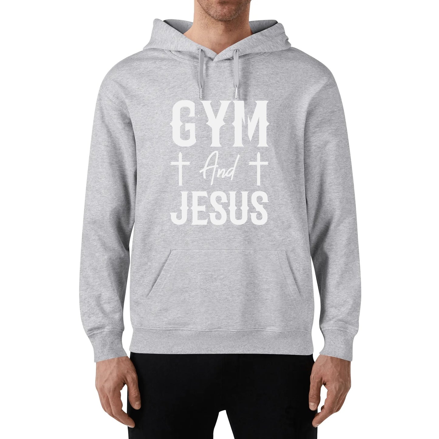 Gym And Jesus Unisex Christian Gym Hooded Sweatshirt